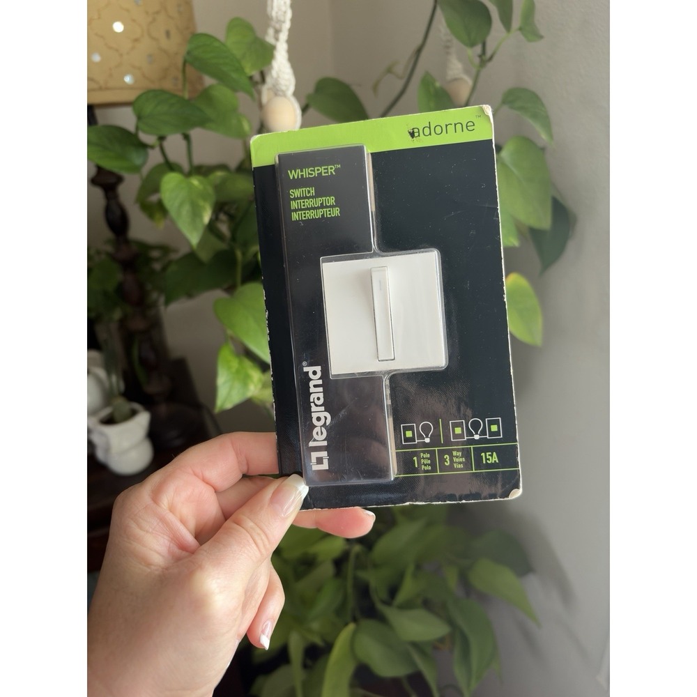 Legrand adorne Whisper Switch in White Finish ASWR1532W8